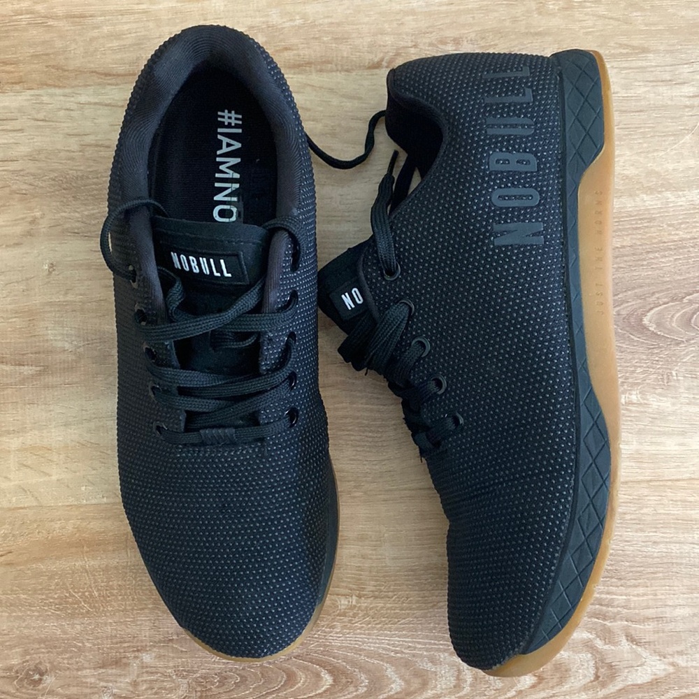 NOBULL black athletic shoes.  Men’s size 10M, women’s size 11.5.